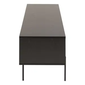 Angus Wide TV Unit in Ash Black