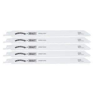 Reciprocating Saw Blade 225mm Length 14tpi Bi Metal Pack of 5 by Ufixt