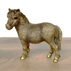 Shetland Pony figurine from the Leonardo Reflections Bronzed range, gift boxed.