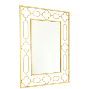 Interiors by Premier Merlin Gold Leaf Wall Mirror