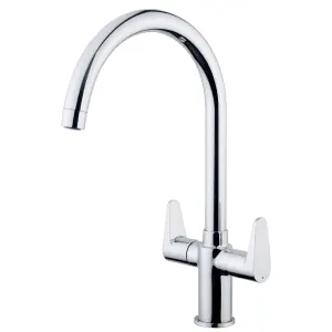 Cooke & Lewis Kigal Chrome effect Kitchen Monobloc Tap