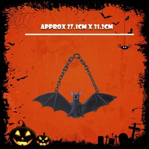 Hanging Bat Decoration Halloween Party, Trick or Treat  Black