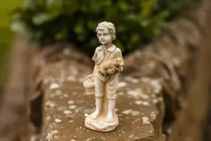 Boy & Girl Stone Effect Ornaments