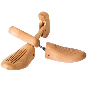 Shoe Stretcher Pair - made of lotus wood, for women's and men's shoes - brown