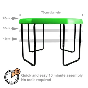 simpa Medium 70cm Lime Green Mixing Play Tray Sand Pit Toys with 3 Tier Height Adjustable Stand