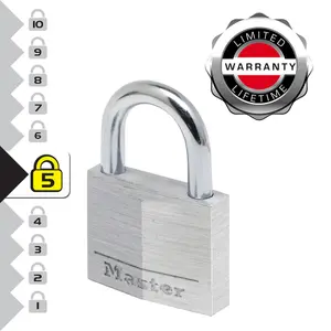 Master Lock Aluminium Long shackle Padlock (W)50mm