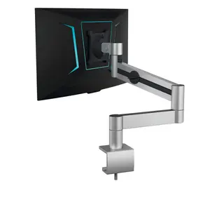 Durable Monitor Mount PRO with Arm for 1 Screen - Desk Clamp Attachment