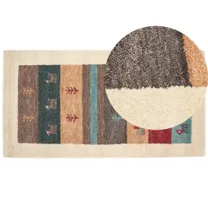 Wool Gabbeh Area Rug 80 x 150 cm Multicolour SARILAR