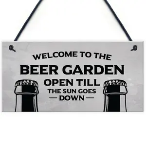 Garden Sign Funny Home Bar Man Cave Garden Plaque Gift For Men New Home Gift