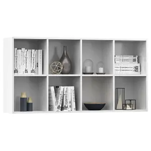 Berkfield Book Cabinet/Sideboard High Gloss White 66x30x130 cm Engineered Wood