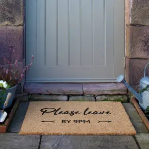 Please leave by 9pm Doormat (90 x 60cm)