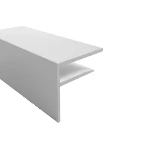 Storm 3.0m 25mm Aluminium F Section White