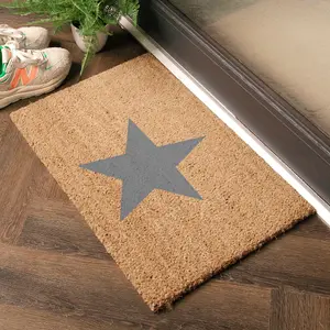 Star Grey Doormat - Regular 60x40cm