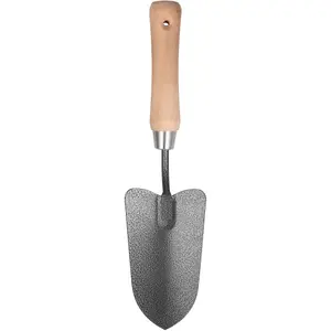 Hardys Garden Hand Trowel - Carbon Steel, Hammered Finish, Improved Rust Resistance, Robust Ash Wood Handle - (L) 330mm x (W) 80mm