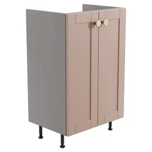 Ashford Matt Dusty pink Shaker Freestanding Base unit (W)495mm (H)820mm