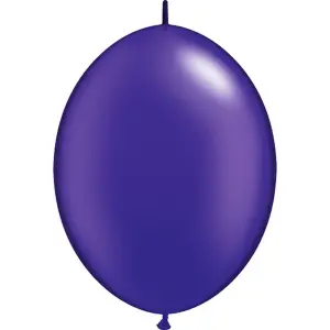 Qualatex Quick Link Plain Latex Balloons (Pack Of 50) Pearl Quartz Purple (One Size)