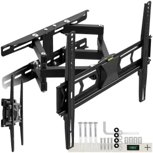 Television Bracket - 26-75 inch screens, extendable, tilt, swivel TV wall mount - black