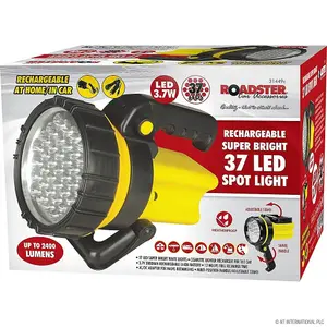 37 Led Ultra Bright Lantern Torch Spotlight Swivel Handle Camping Rechargeable