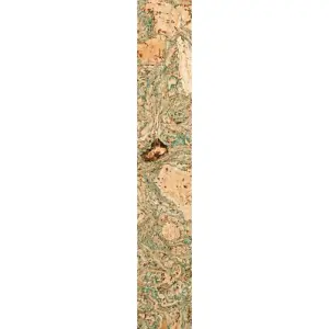 Sample: Beautiful Cork Wall Panels - Green - 1 Strip - 30cm x 5cm (11.81in x 1.96in)