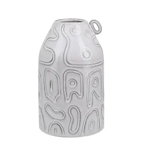 Flower Vase ALALIA Ceramic Grey