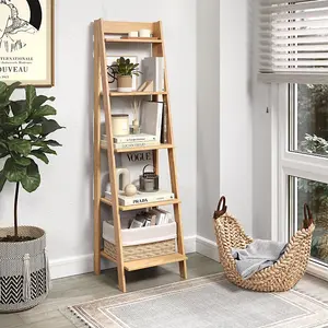 Corona Ladder Bookcase Solid Pine