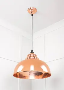 Hammered Copper Harborne Pendant