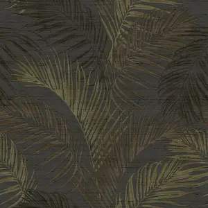 Galerie Palm Tree Black Wallpaper