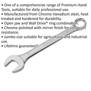 38mm Extra Large Combination Spanner for Industrial and Agricultural Use