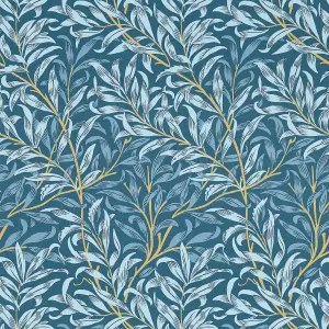 William Morris Willow Boughs Wallpaper Denim Blue W0172/01