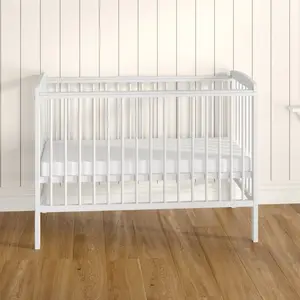 Sydney Cot with Mattress White