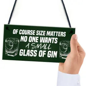 Red Ocean Funny Gin Sign Gifts For Her Novelty Home Bar Man Cave Gifts For Friend