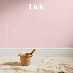 Lick Pink 03 Matt Emulsion paint, 2.5L