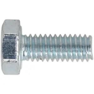 50 Pack M4 x 16mm Zinc Plated Setscrews - Grade 8.8 Fully Threaded DIN 933