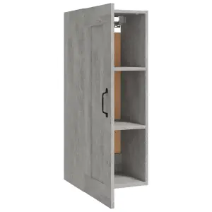 Berkfield Hanging Cabinet Concrete Grey 35x34x90 cm Engineered Wood