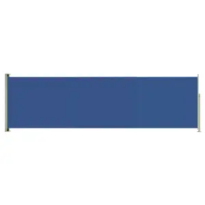 Berkfield Patio Retractable Side Awning 180x600 cm Blue