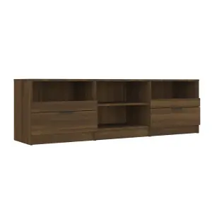 vidaXL TV Cabinet Brown Oak 150x33.5x45 cm Engineered Wood