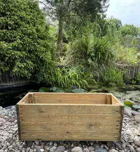 Extra Deep Wooden Planter Vegetable Outdoor Trough