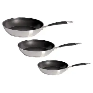 Stoven Soft Touch Induction 20cm 24cm and 28cm Fry Pan Set