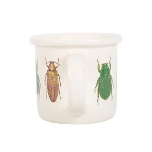 Something Different Home And Garden Beetle Ceramic Mug Off White (One Size)