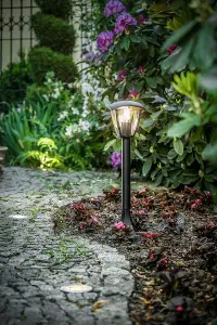 CGC Black Outdoor Large Garden Post Pathway Coach Style Light