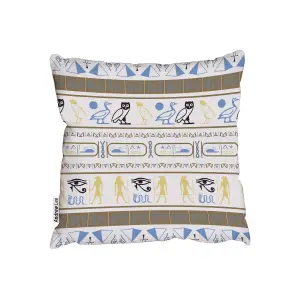 Antique egyptian motifs (Outdoor Cushion) / 60cm x 60cm