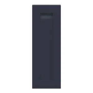 GoodHome Garcinia Integrated handle Matt navy blue Shaker Highline Cabinet door (W)250mm (H)715mm (T)20mm