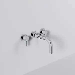 Dezine Pennar Wall Mounted Basin Mixer, 3 Hole