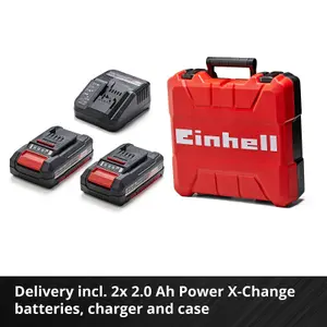 Einhell Power X-Change Cordless Combi Drill 50Nm BRUSHLESS With Battery Charger And Carry Case - TE-CD 18/50 Li-i BL