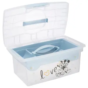 Keeeper Minnie Traveller Organising Storage Box with Lid Blue