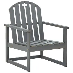 Berkfield Garden Sofa Chairs 2 pcs Grey Solid Acacia Wood