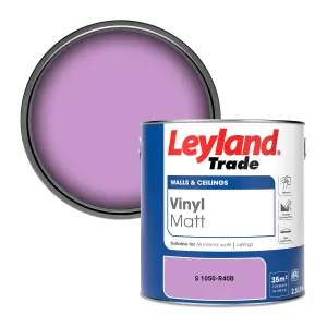 Leyland Trade Vinyl Matt Walls & Ceilings Emulsion Paint (S 1050-R40B) 2.5L