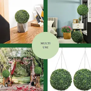 Decorative Artificial Boxwood Ball Hanging Garden Topiary