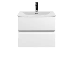 Urban 610 mm Wall Hung Single Vanity Unit White