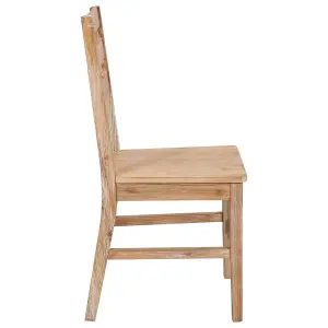 Berkfield Dining Chairs 6 pcs Solid Acacia Wood